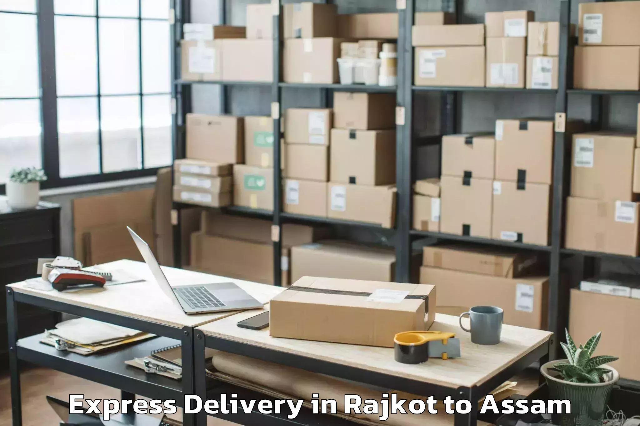 Book Rajkot to Gauripur Express Delivery